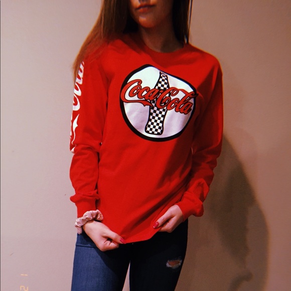 red coca cola shirt